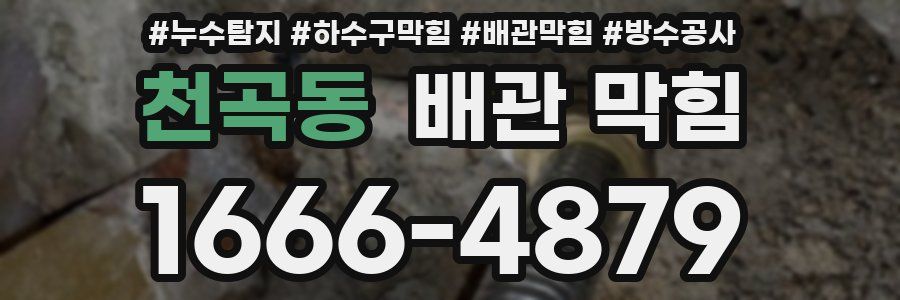 천곡동 배관 막힘