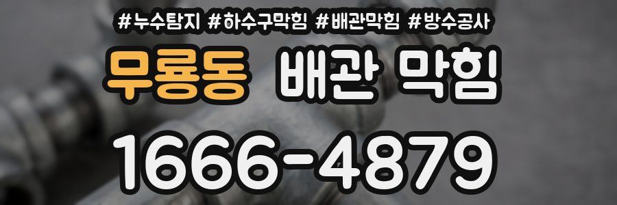 무룡동 배관 막힘