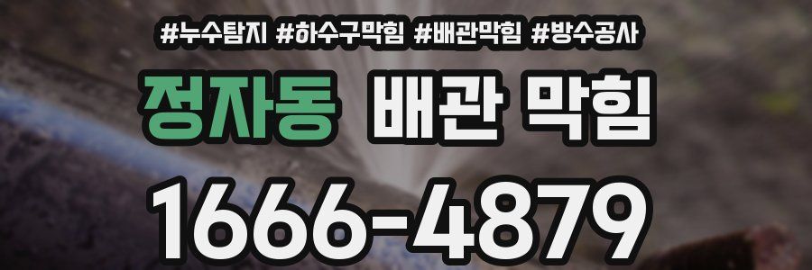 정자동 배관 막힘
