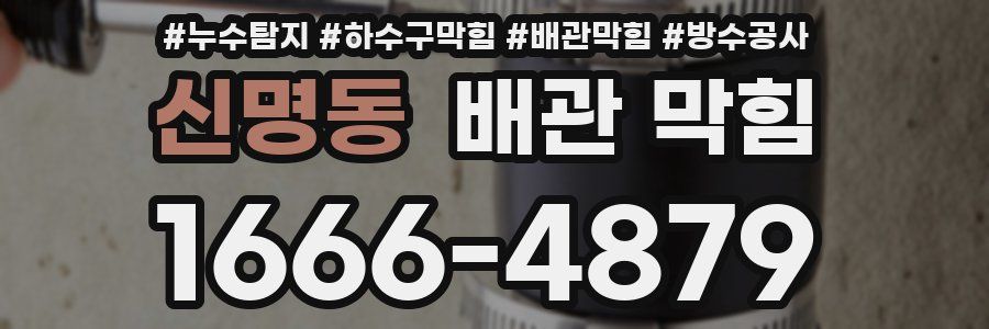 신명동 배관 막힘