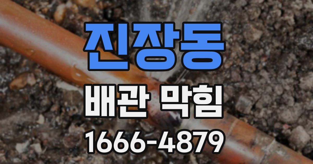 진장동 배관 막힘