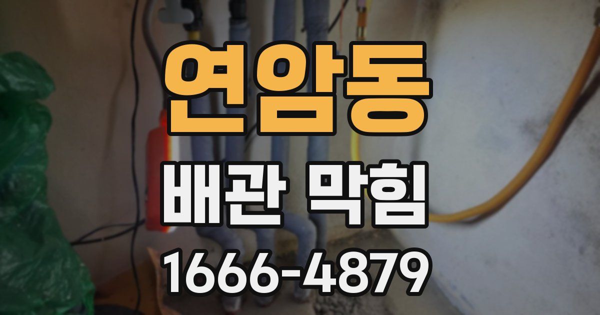 연암동 배관 막힘