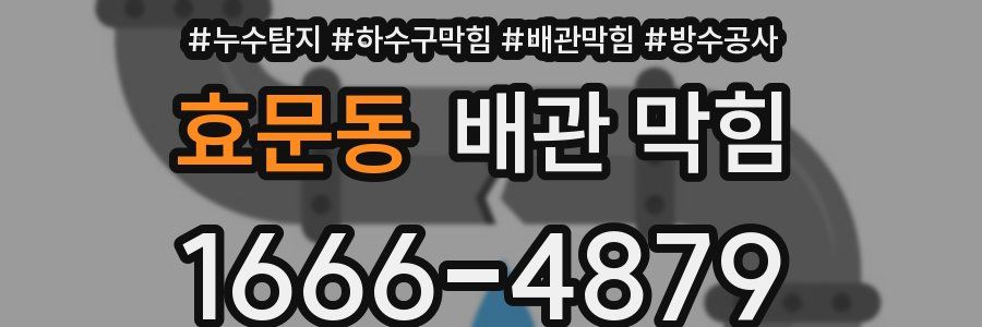 효문동 배관 막힘