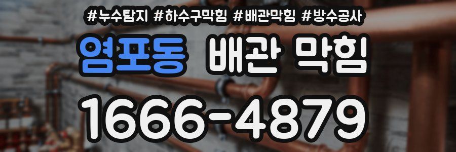 염포동 배관 막힘