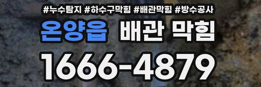 온양읍 배관 막힘