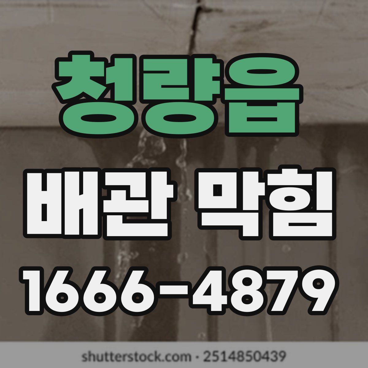 청량읍 배관 막힘