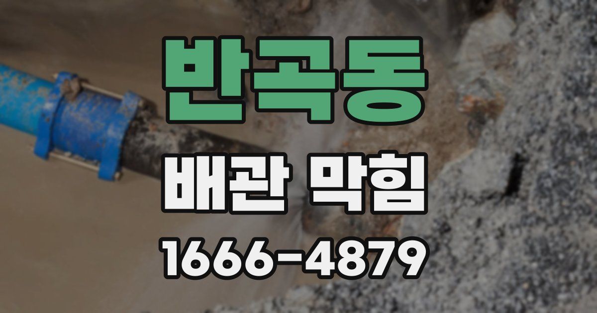 반곡동 배관 막힘