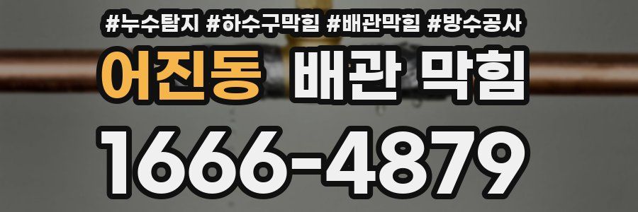 어진동 배관 막힘
