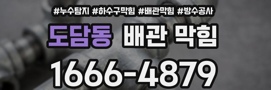 도담동 배관 막힘
