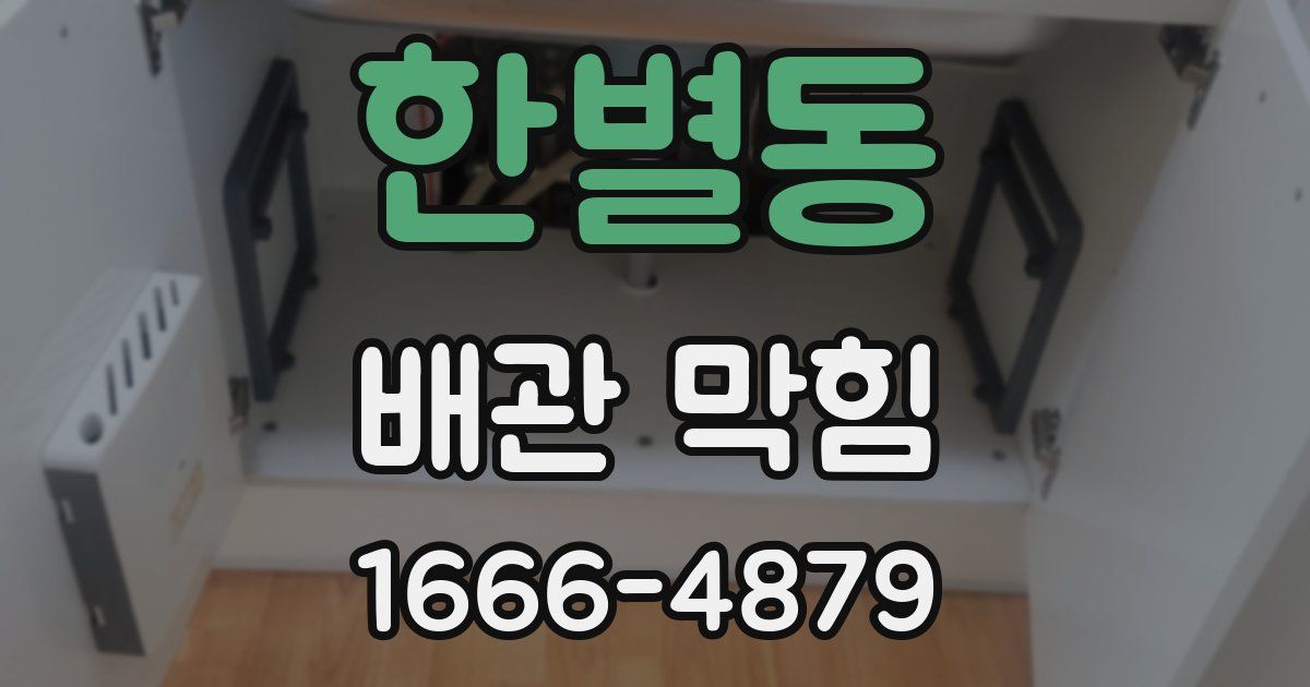 한별동 배관 막힘