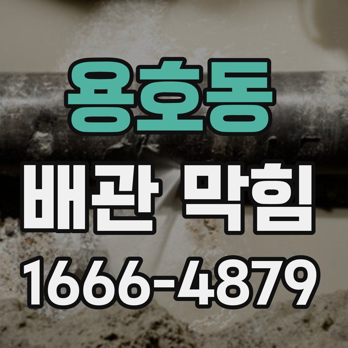 용호동 배관 막힘