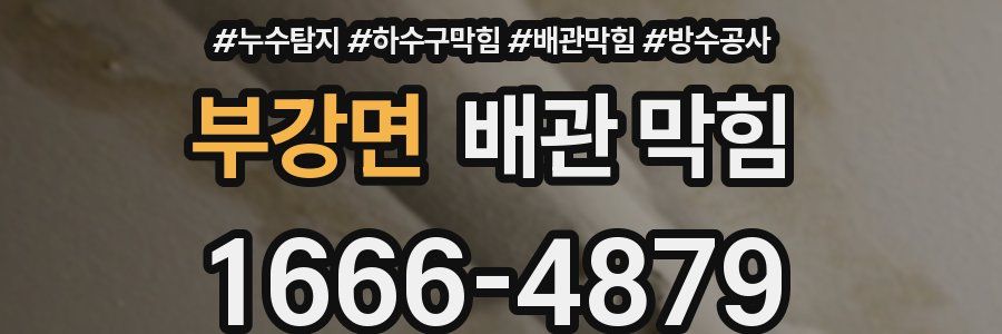 부강면 배관 막힘