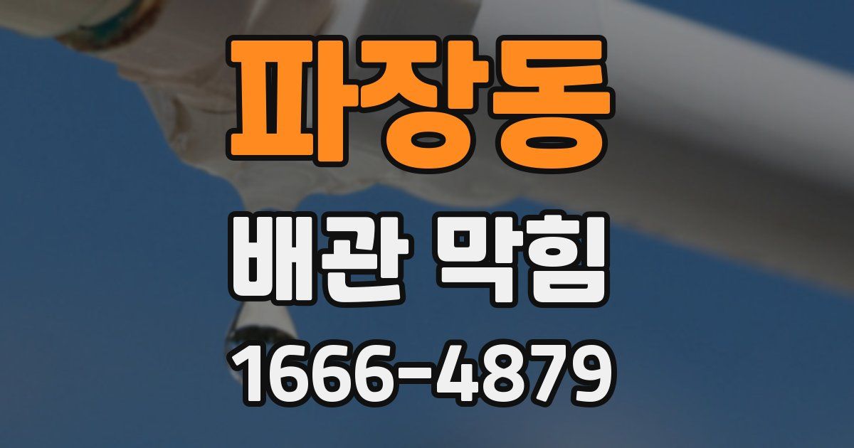 파장동 배관 막힘