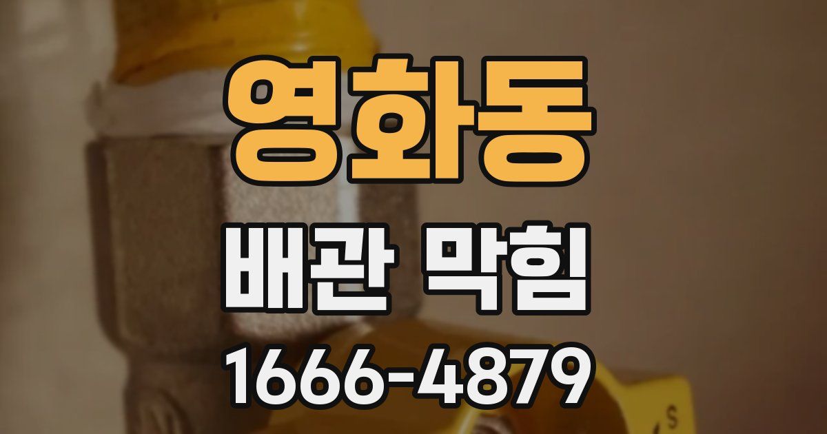 영화동 배관 막힘