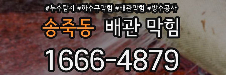 송죽동 배관 막힘