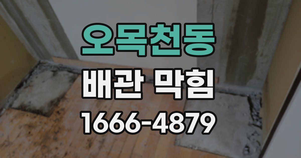 오목천동 배관 막힘