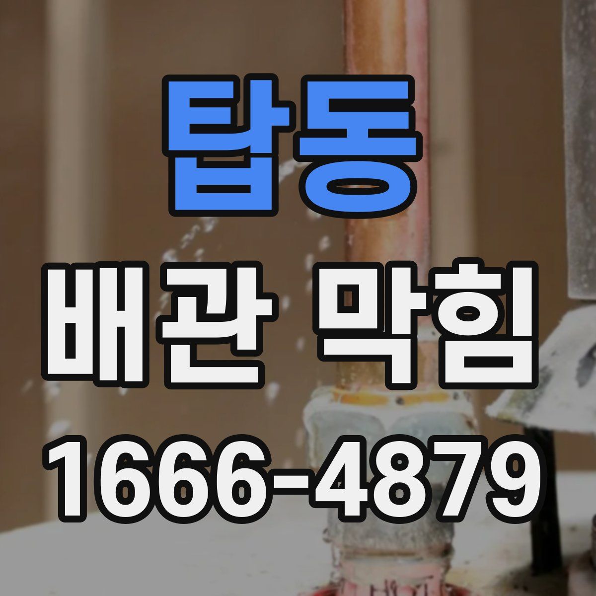 탑동 배관 막힘