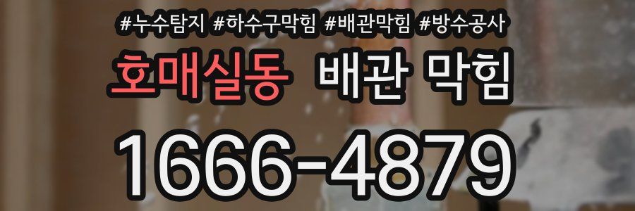 호매실동 배관 막힘