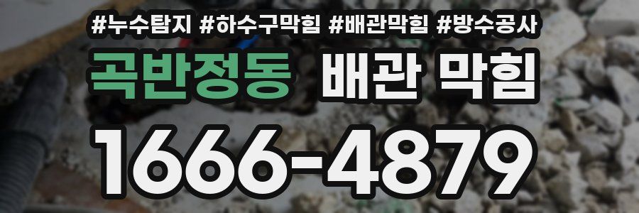 곡반정동 배관 막힘