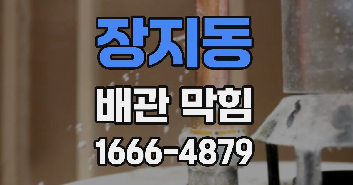 장지동 배관 막힘