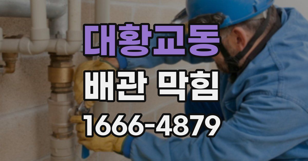 대황교동 배관 막힘
