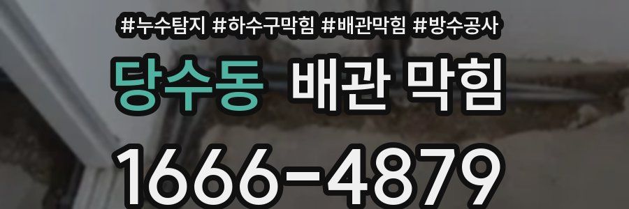 당수동 배관 막힘