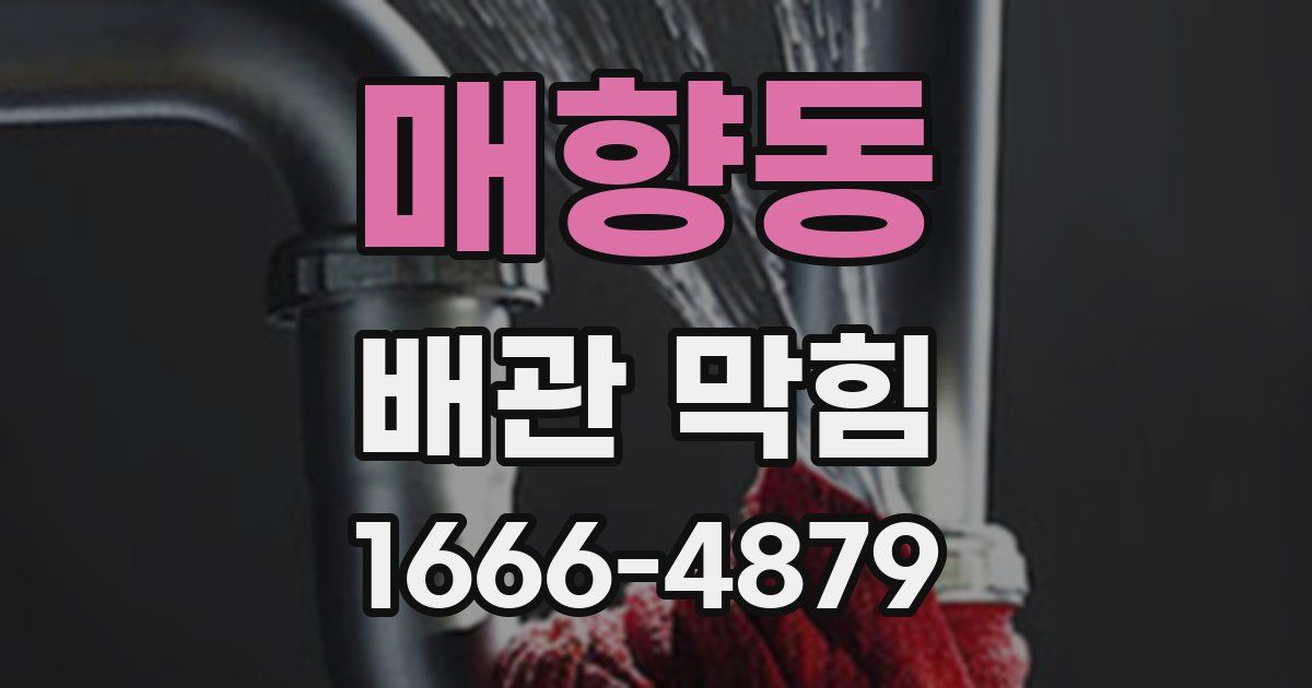 매향동 배관 막힘