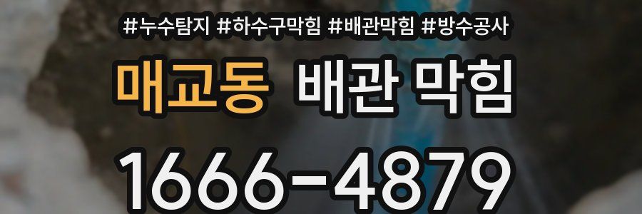 매교동 배관 막힘