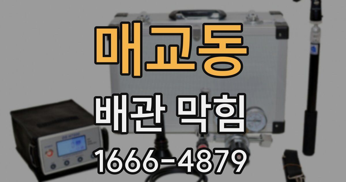 매교동 배관 막힘