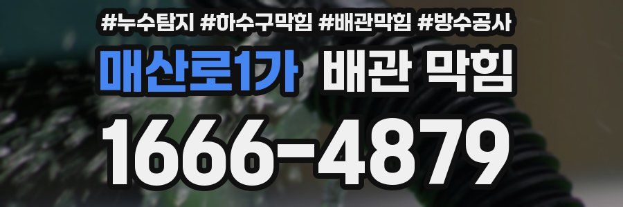매산로1가 배관 막힘