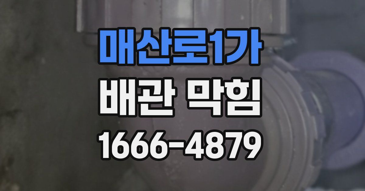 매산로1가 배관 막힘