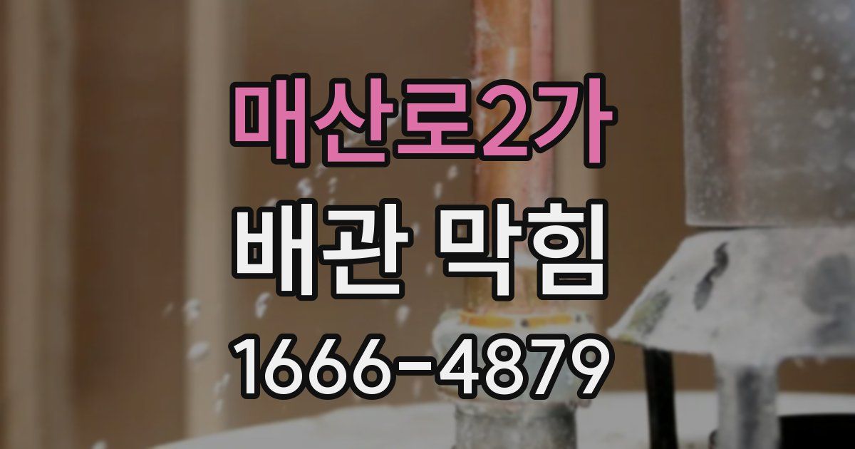 매산로2가 배관 막힘