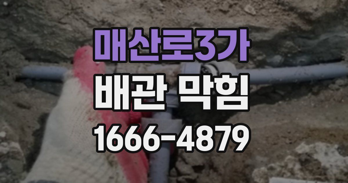 매산로3가 배관 막힘