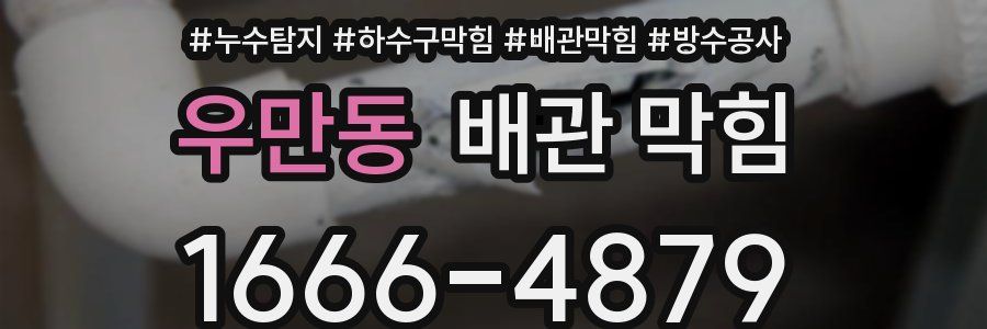 우만동 배관 막힘