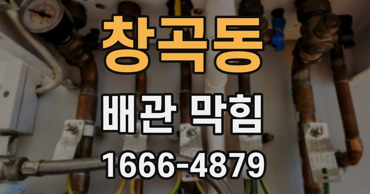 창곡동 배관 막힘
