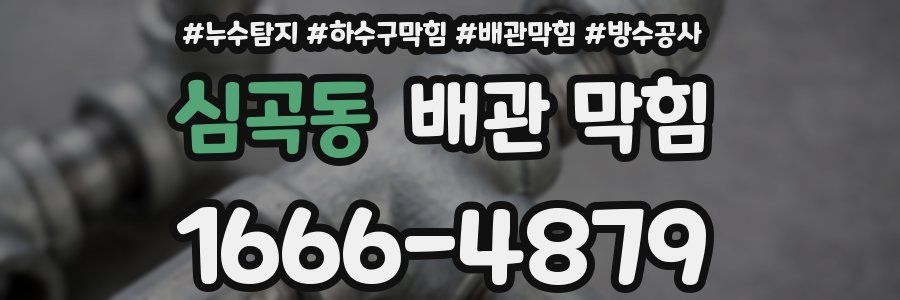심곡동 배관 막힘