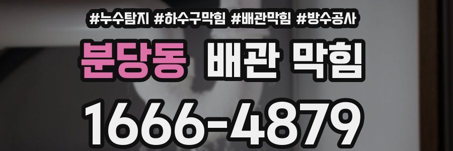 분당동 배관 막힘