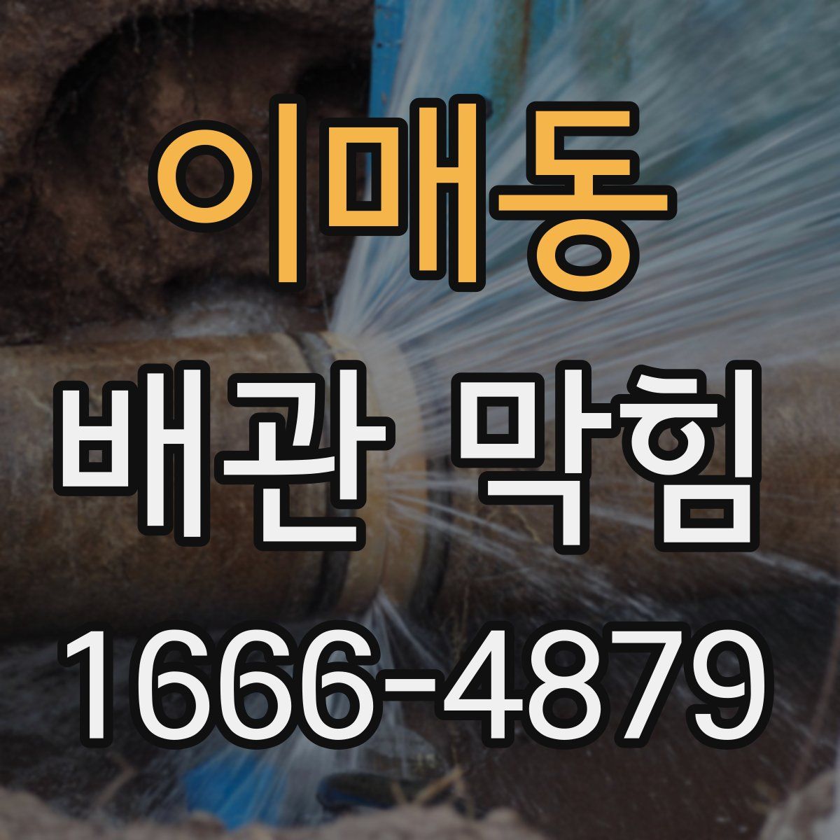 이매동 배관 막힘