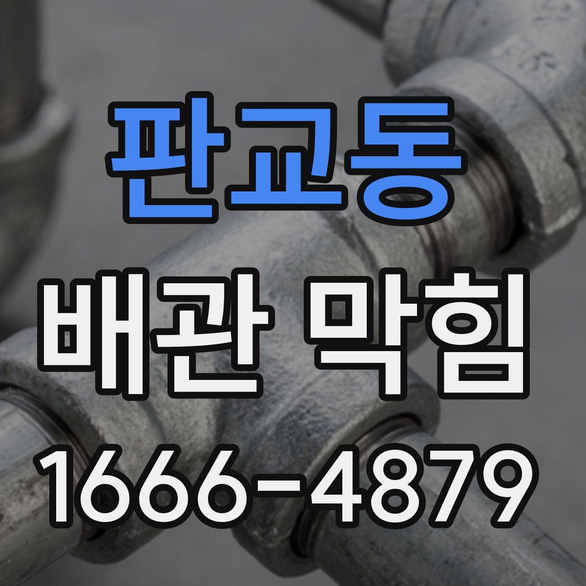 판교동 배관 막힘