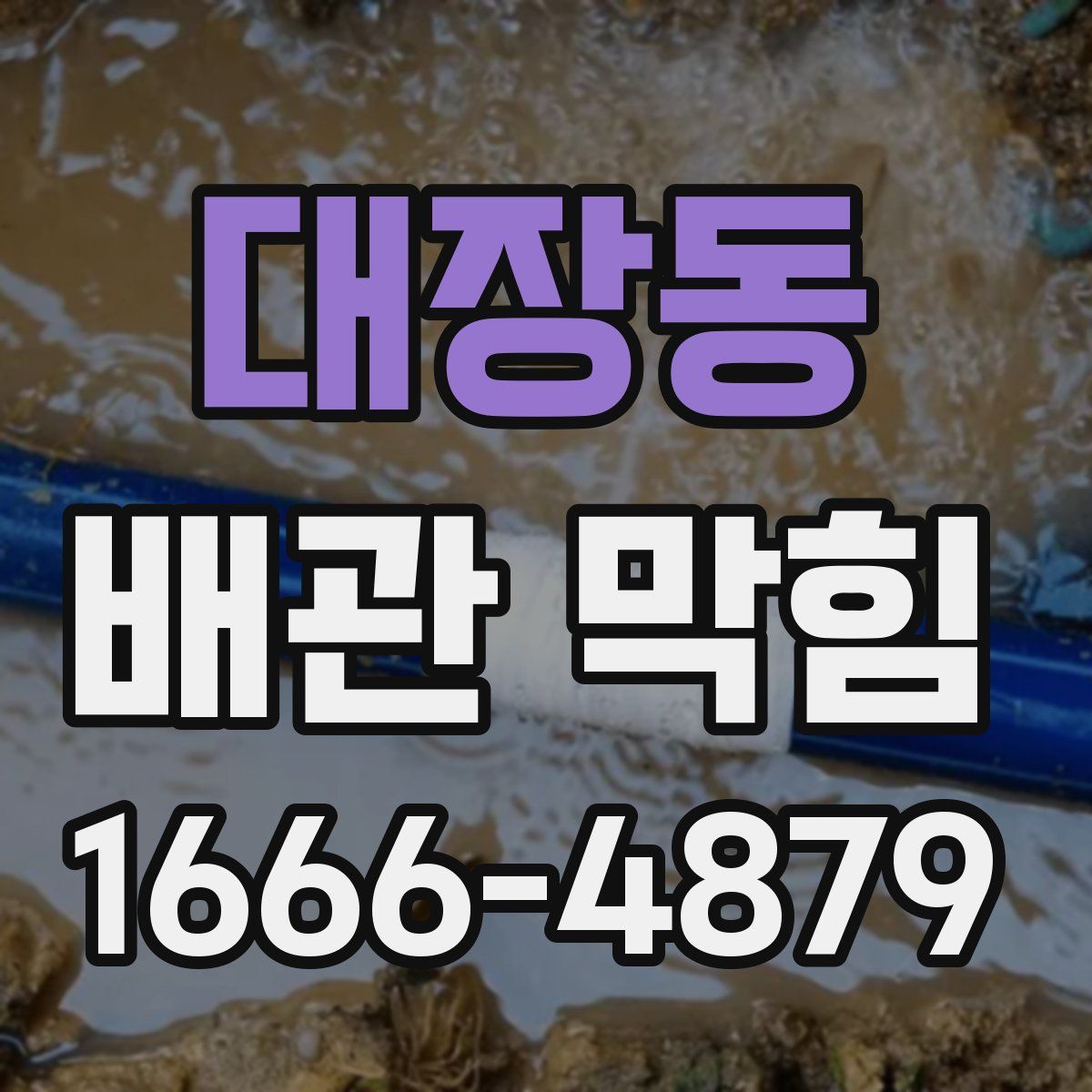 대장동 배관 막힘