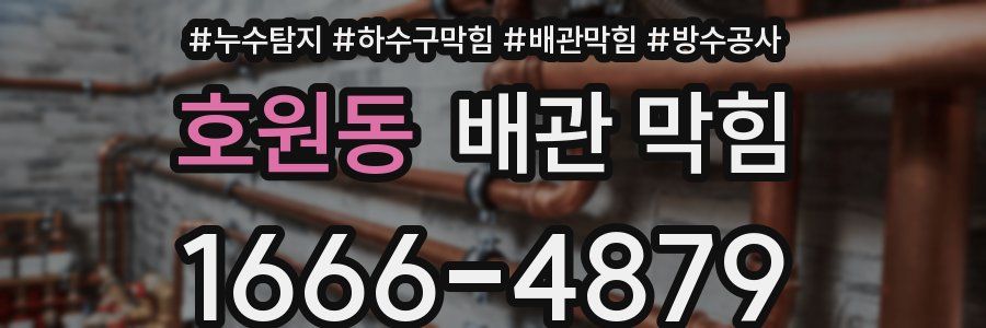 호원동 배관 막힘