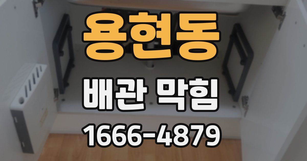 용현동 배관 막힘