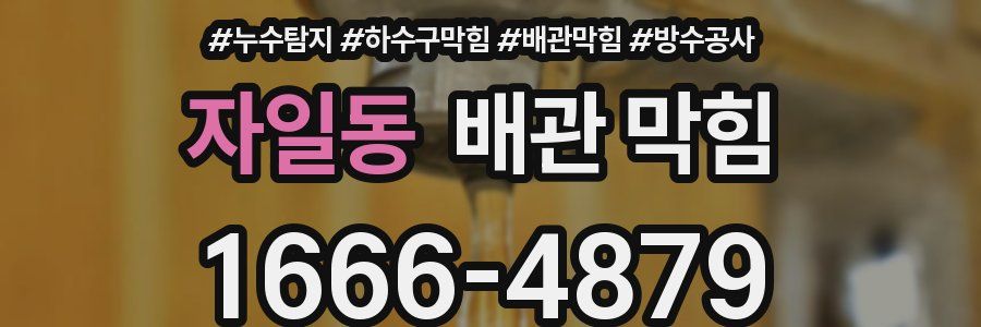 자일동 배관 막힘
