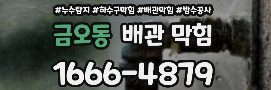 금오동 배관 막힘