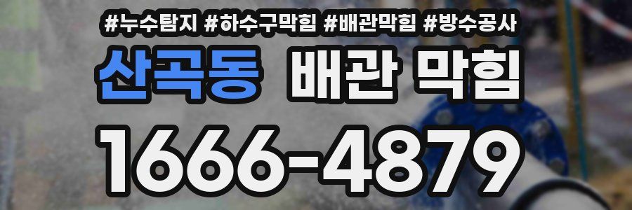 산곡동 배관 막힘