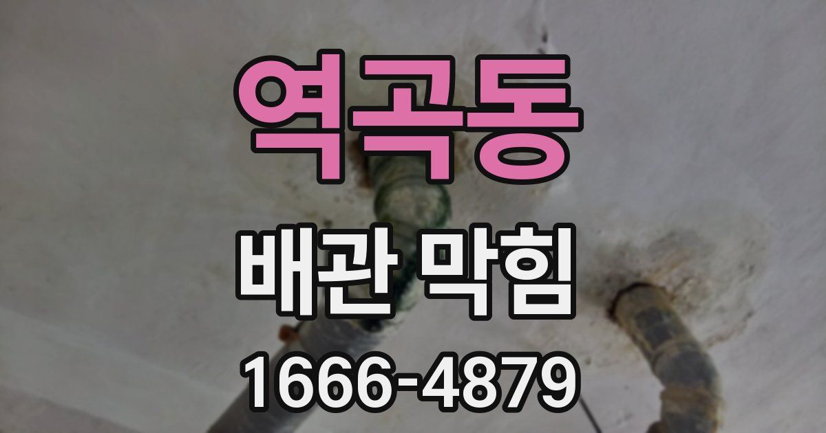 역곡동 배관 막힘