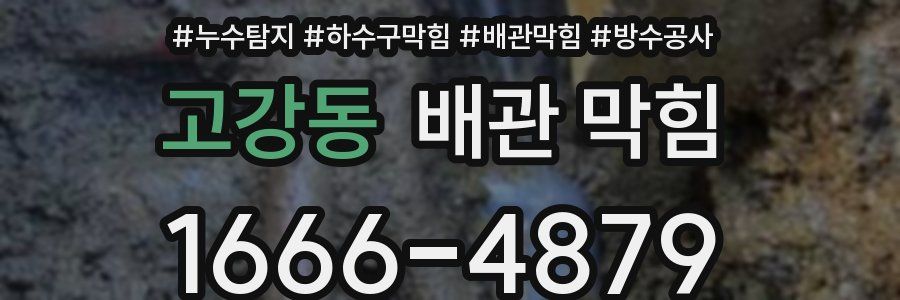 고강동 배관 막힘