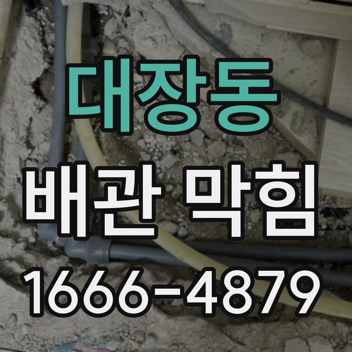 대장동 배관 막힘