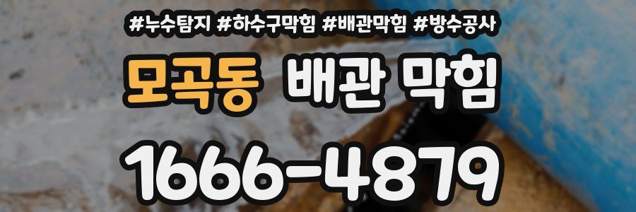 모곡동 배관 막힘
