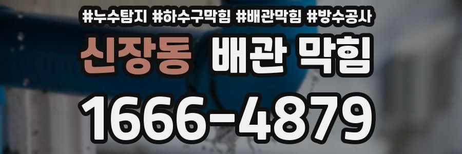 신장동 배관 막힘